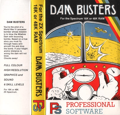 Dam Busters box art for ZX Spectrum